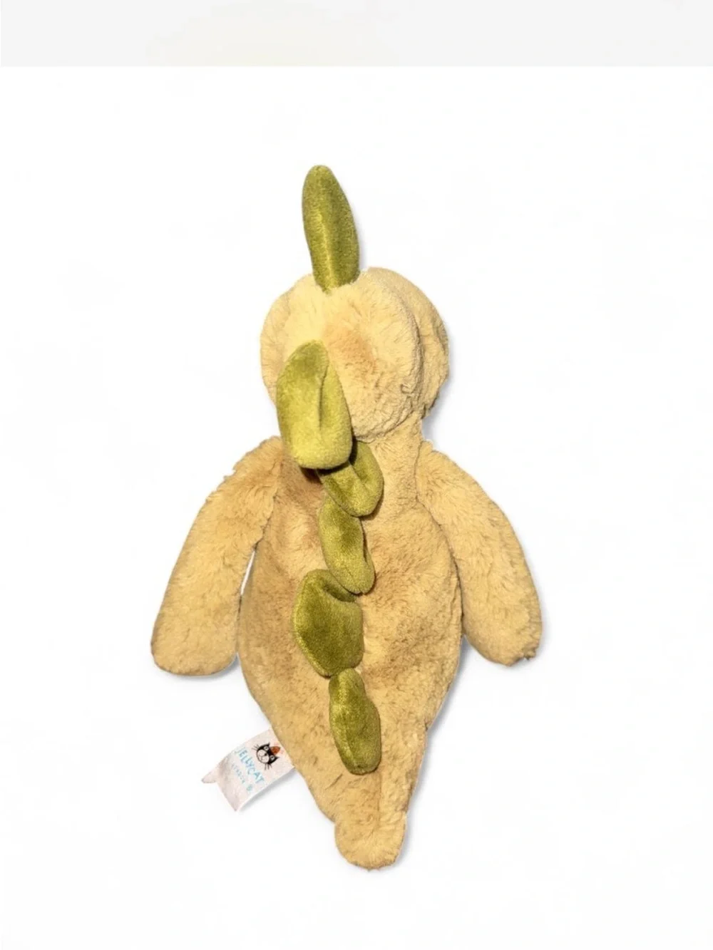 Jellycat Yellow Plush Dino Toy with Green Spines